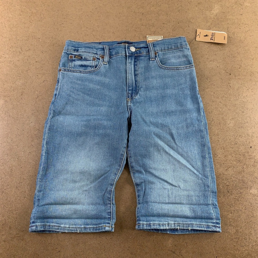 Polo Ralph Lauren Boys 16 Low Stretch Sullivan Slim Bermuda Shorts NWT *Flaw